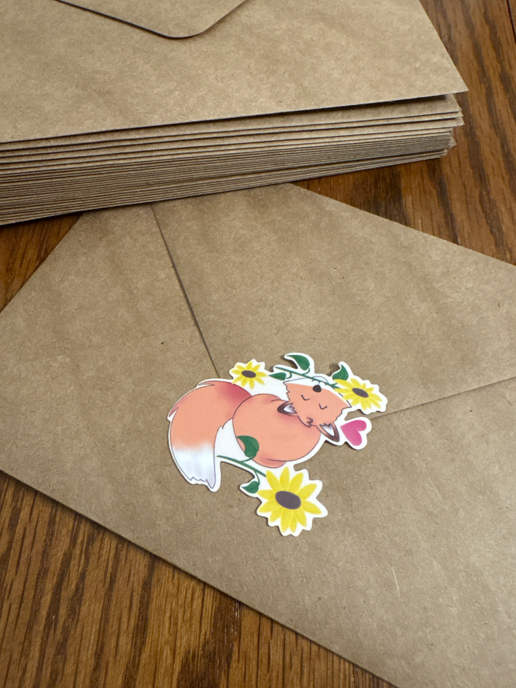 Valentine Fox - Premium Vinyl Decorative Stickers