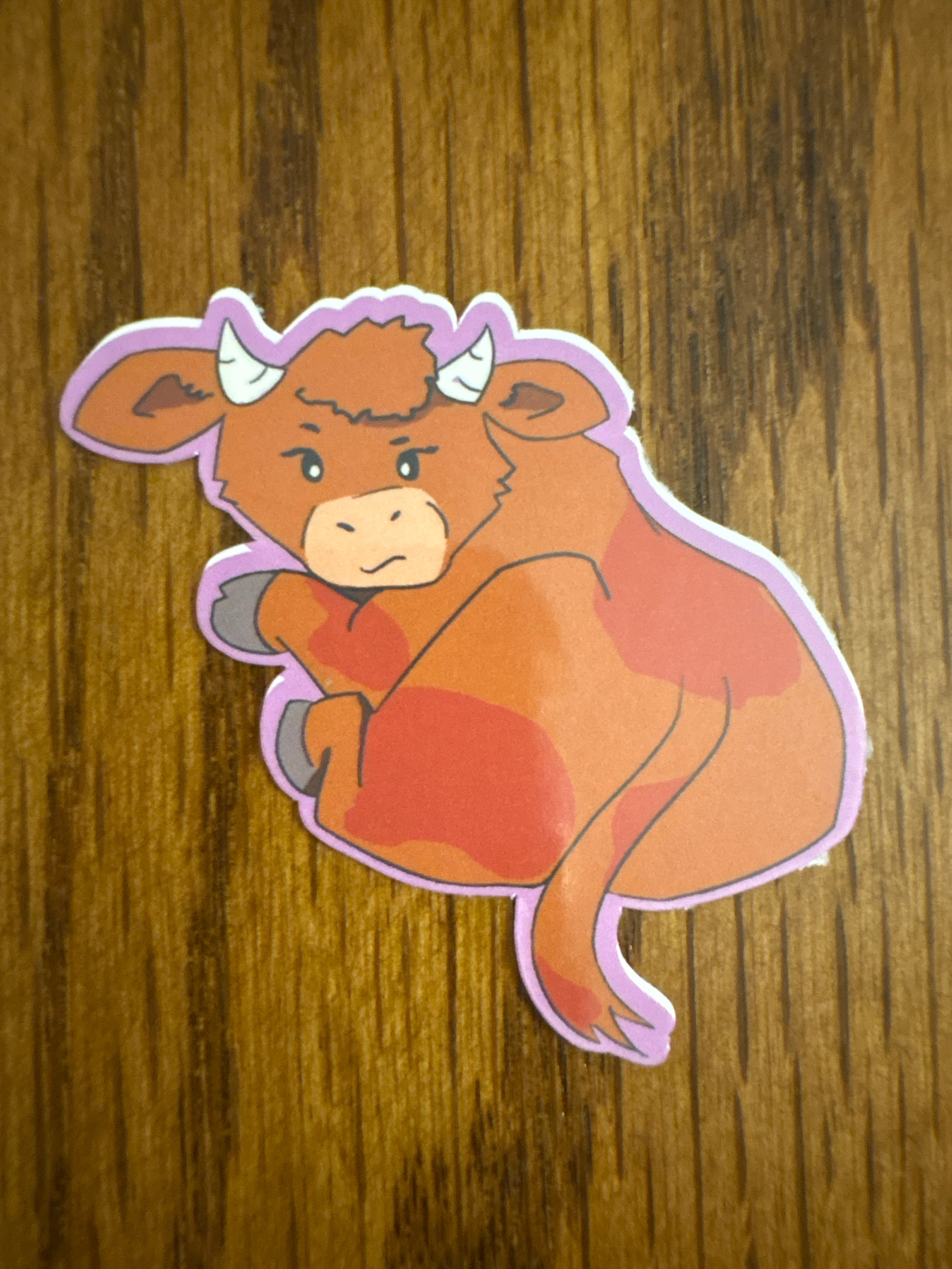 Gloria the Bovine - Premium Vinyl Decorative Sticker