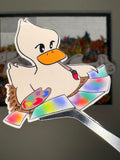 Artist Duck - Premium Vinyl Decorative Sticker