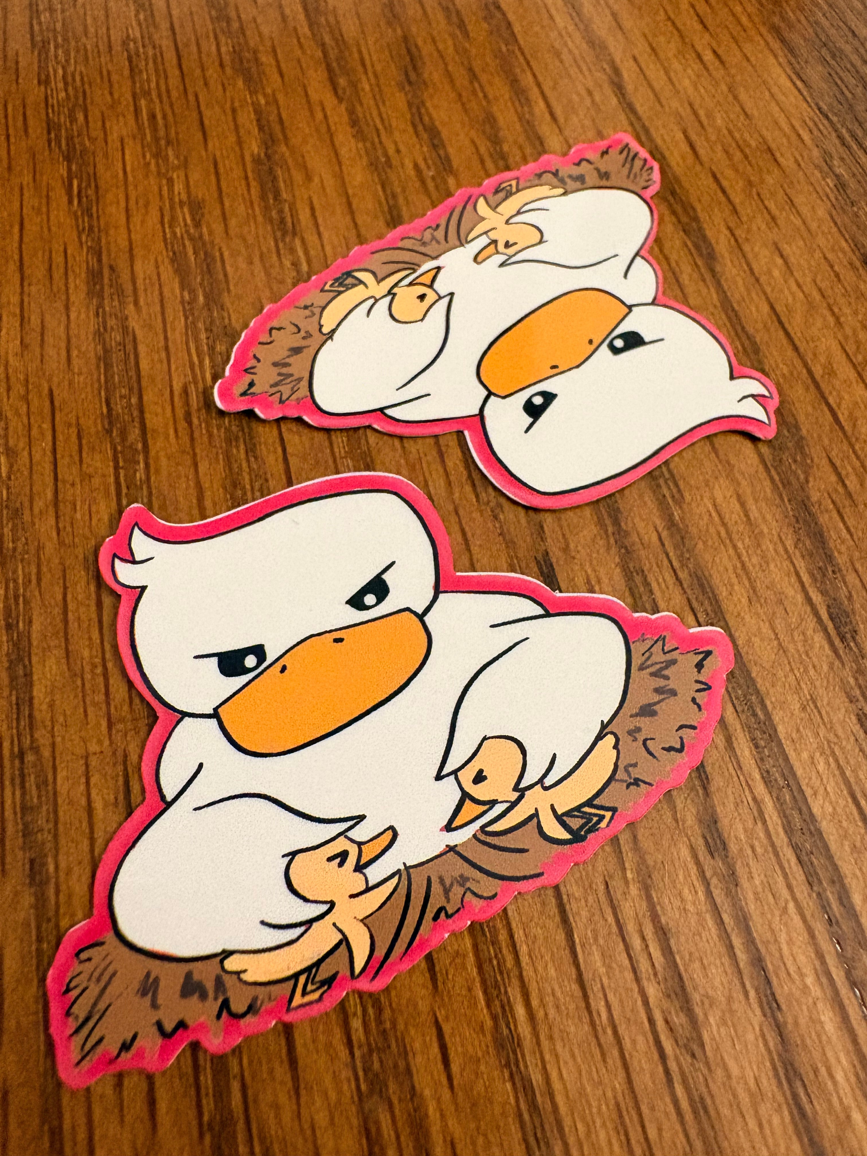 Arguing Ducks - Premium Vinyl Decorative Sticker