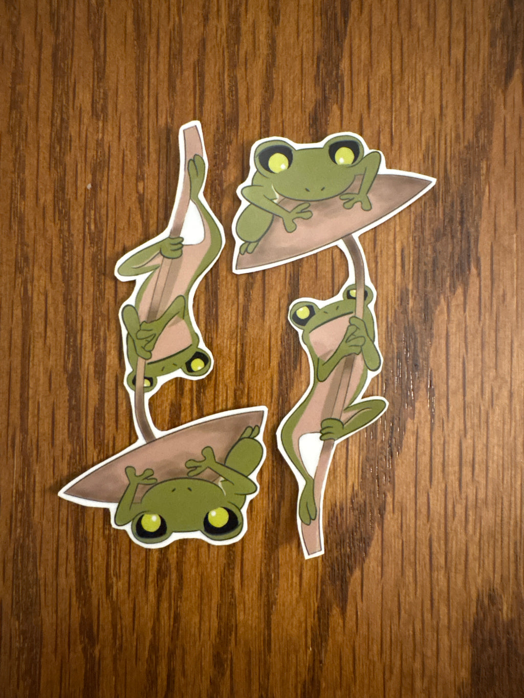 Francis and Francine Frogs - Premium Vinyl Decorative Sticker