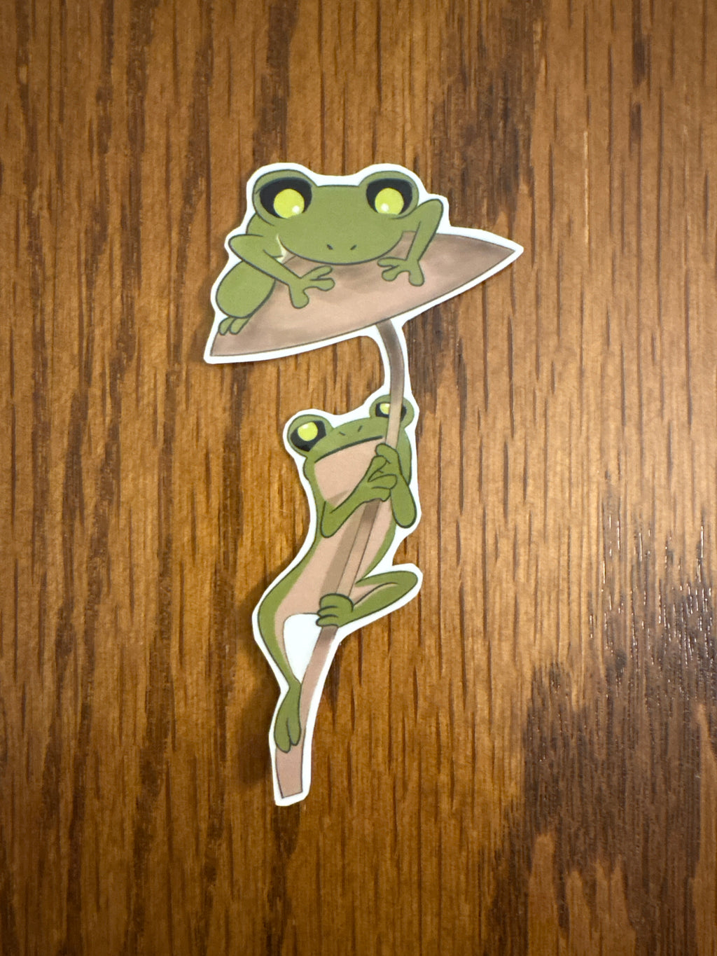 Francis and Francine Frogs - Premium Vinyl Decorative Sticker