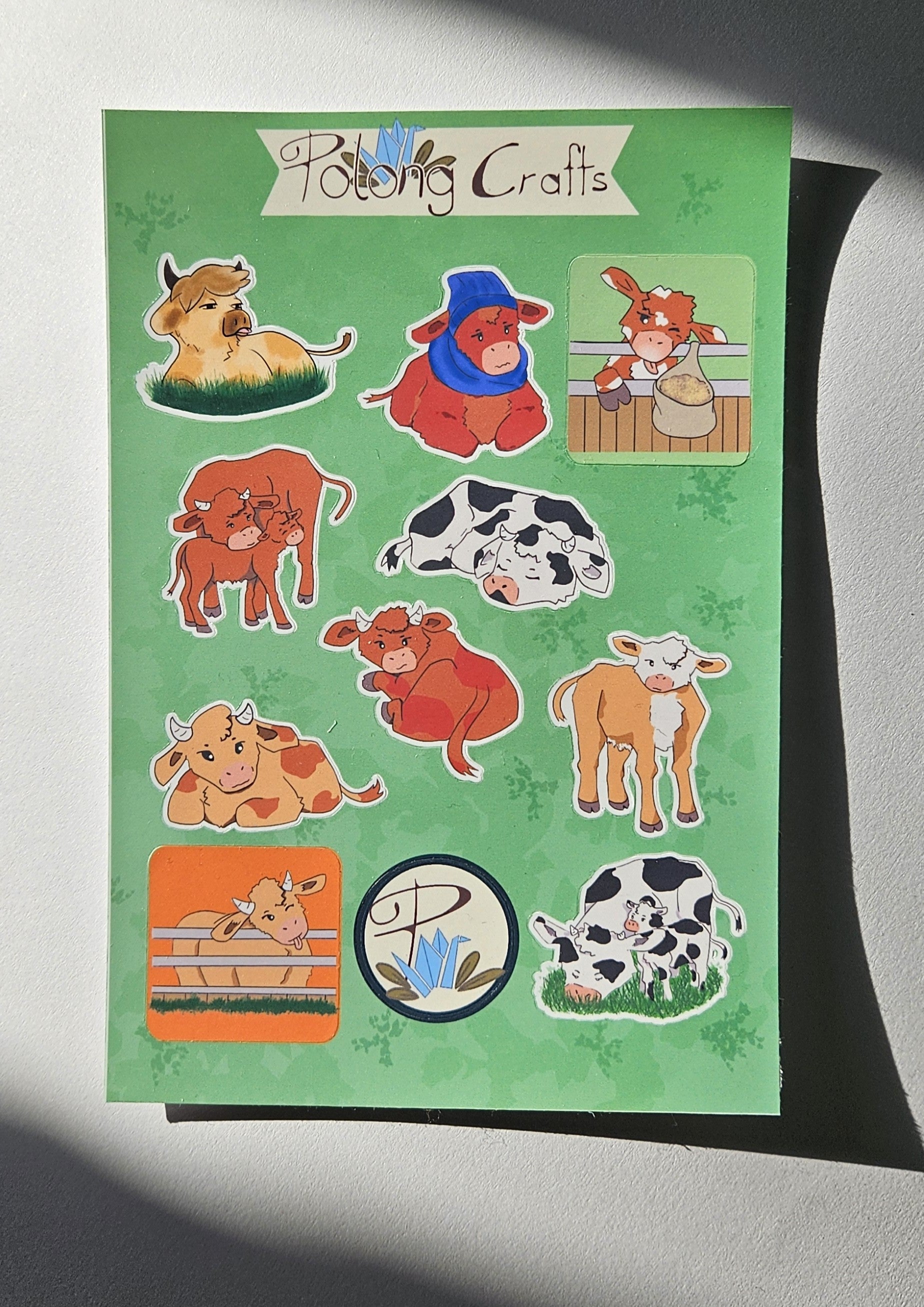 Cows stickers ~ Original hand designed premium vinyl