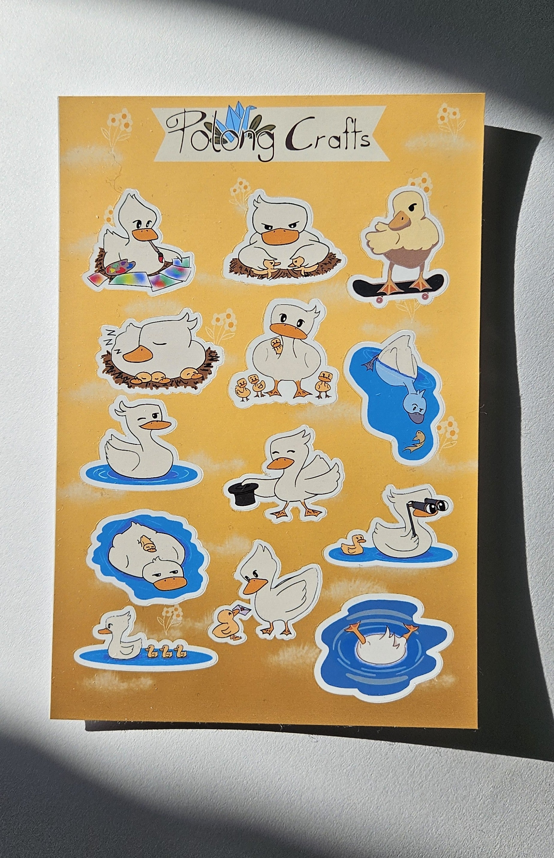 Ducks stickers ~ Original hand designed premium vinyl