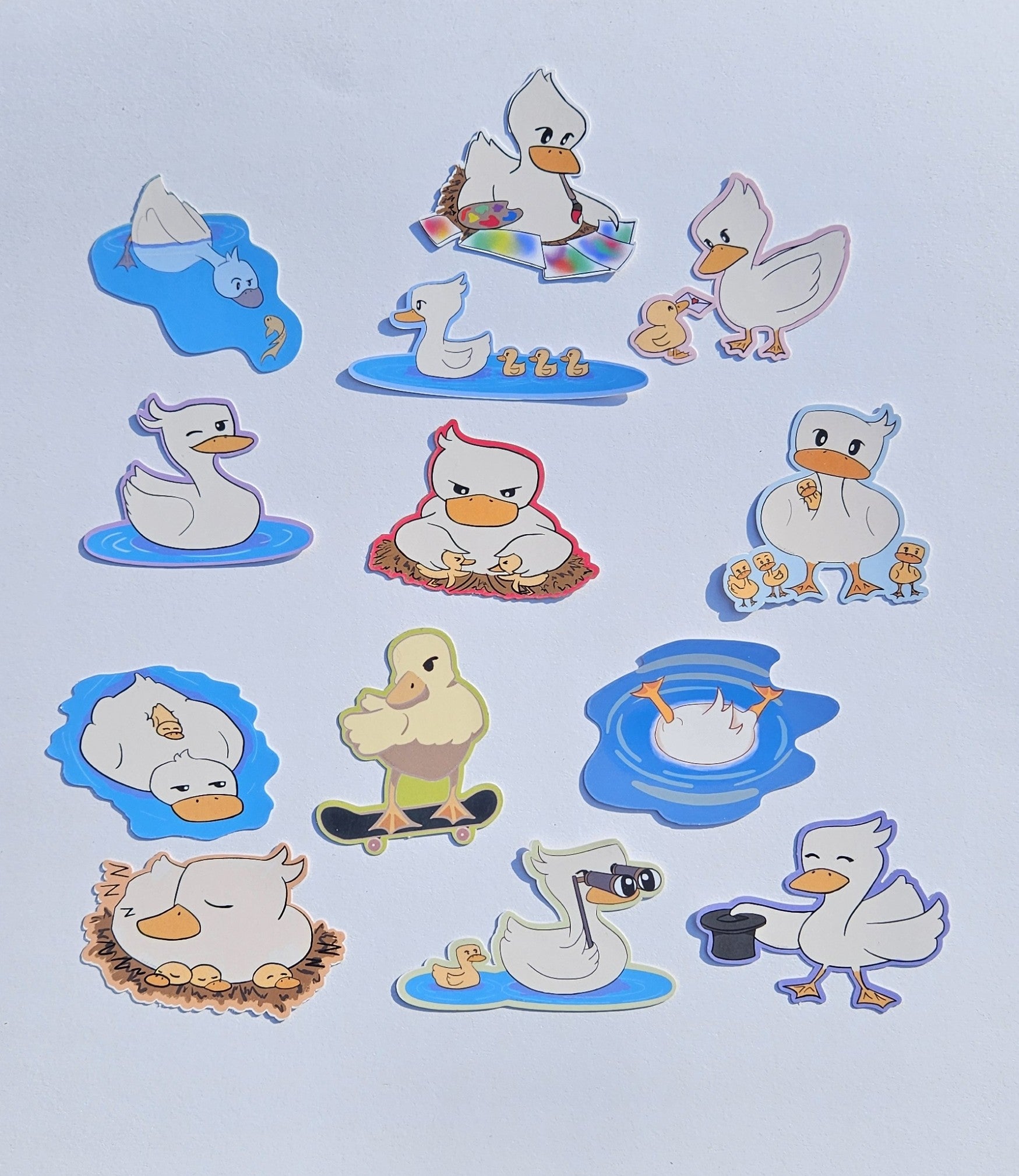 Ducks stickers ~ Original hand designed premium vinyl