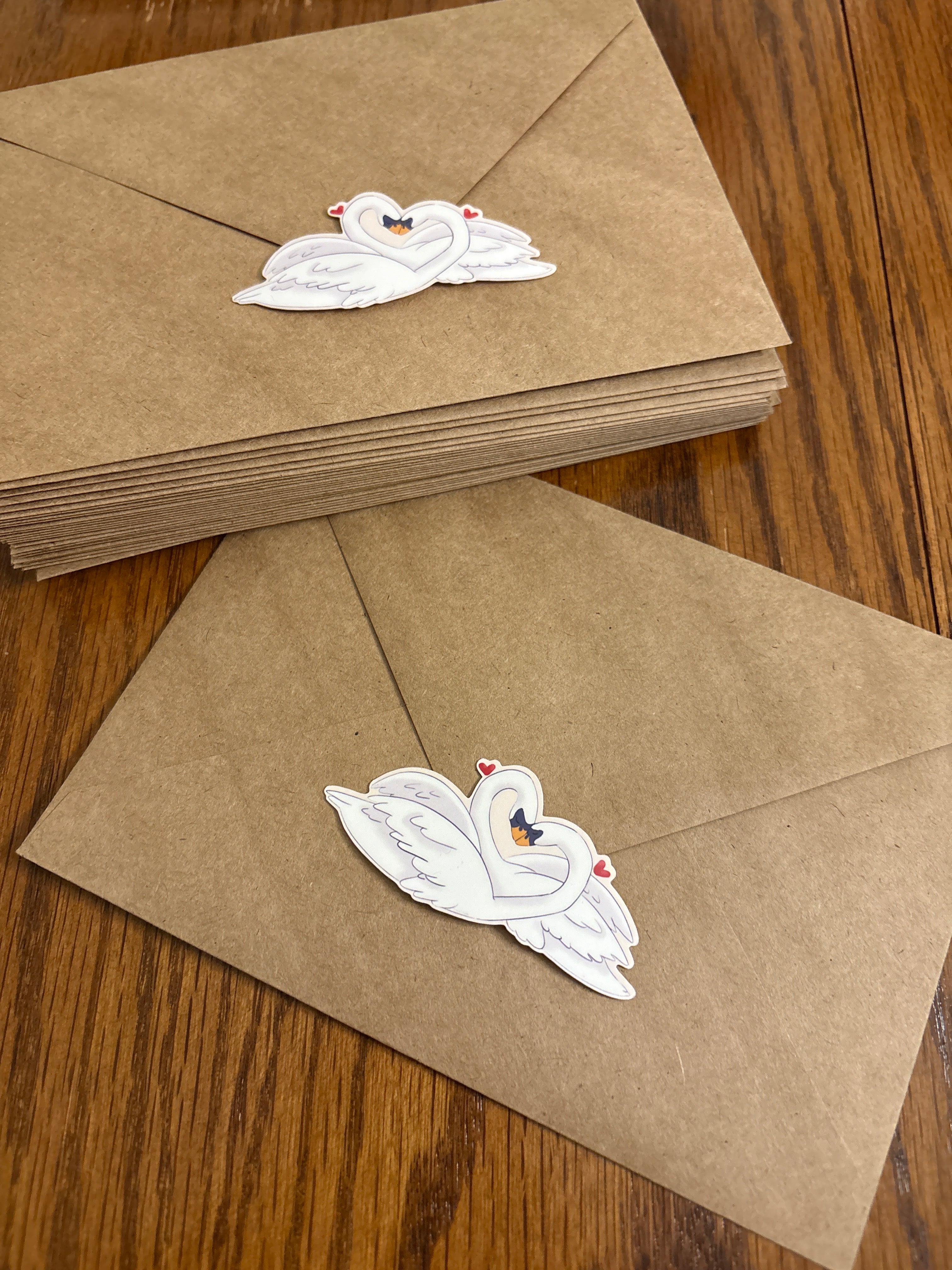 Swan Lovers - Premium Vinyl Decorative Stickers