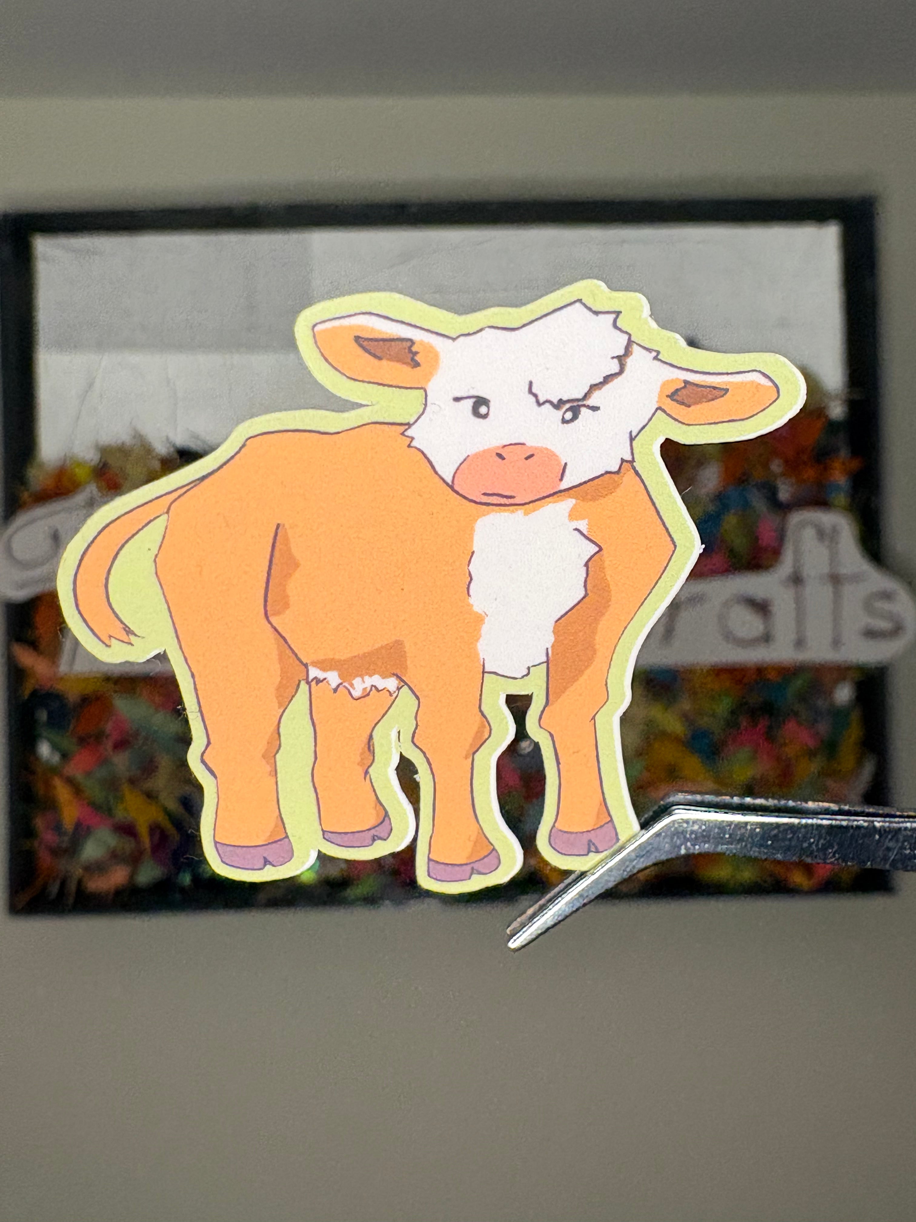 Nosy the Bovine - Premium Vinyl Decorative Sticker