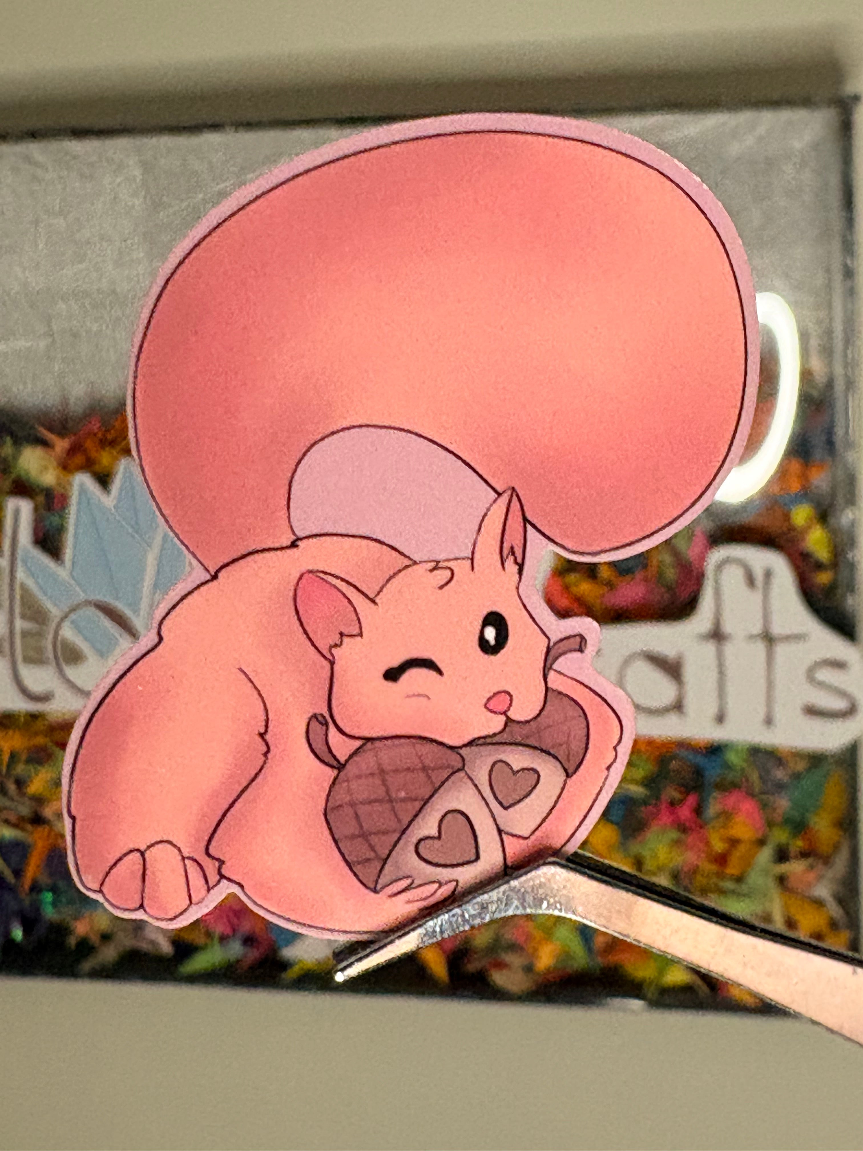 Valentine Squirrel - Premium Vinyl Decorative Stickers