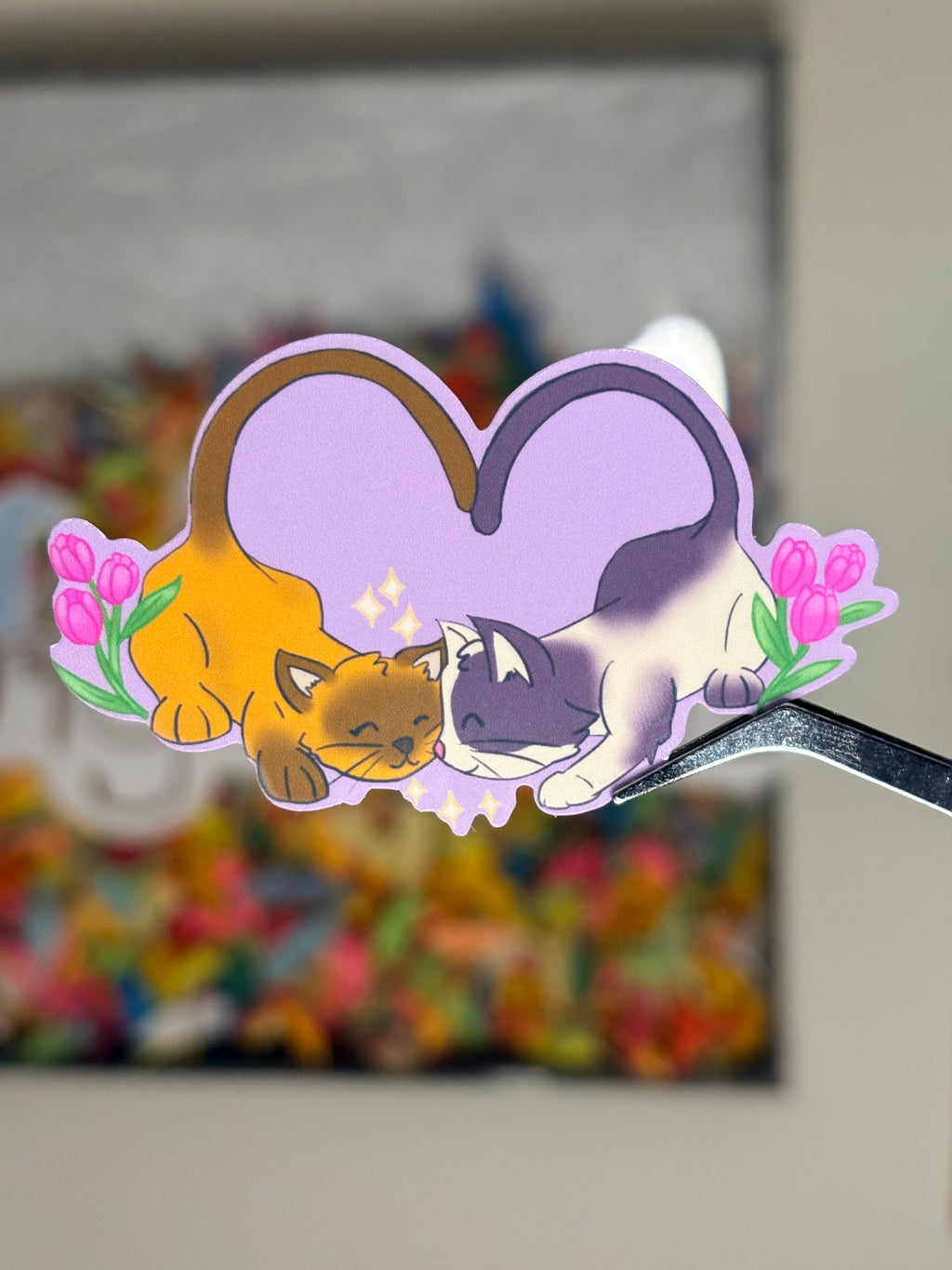 Cat Lovers - Premium Vinyl Decorative Stickers