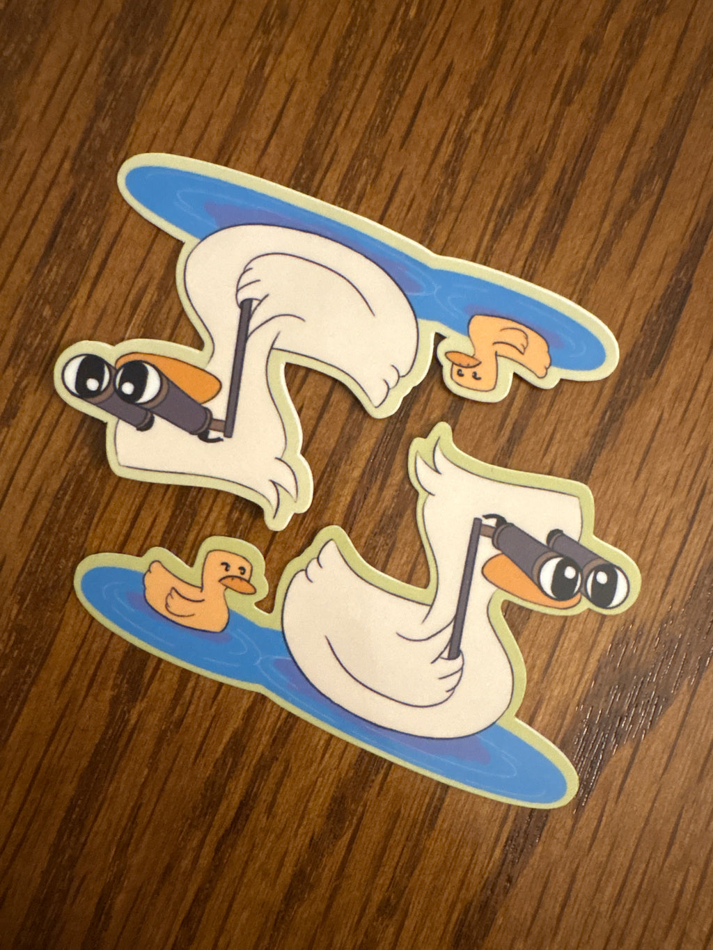 Binocular Duck - Premium Vinyl Decorative Sticker