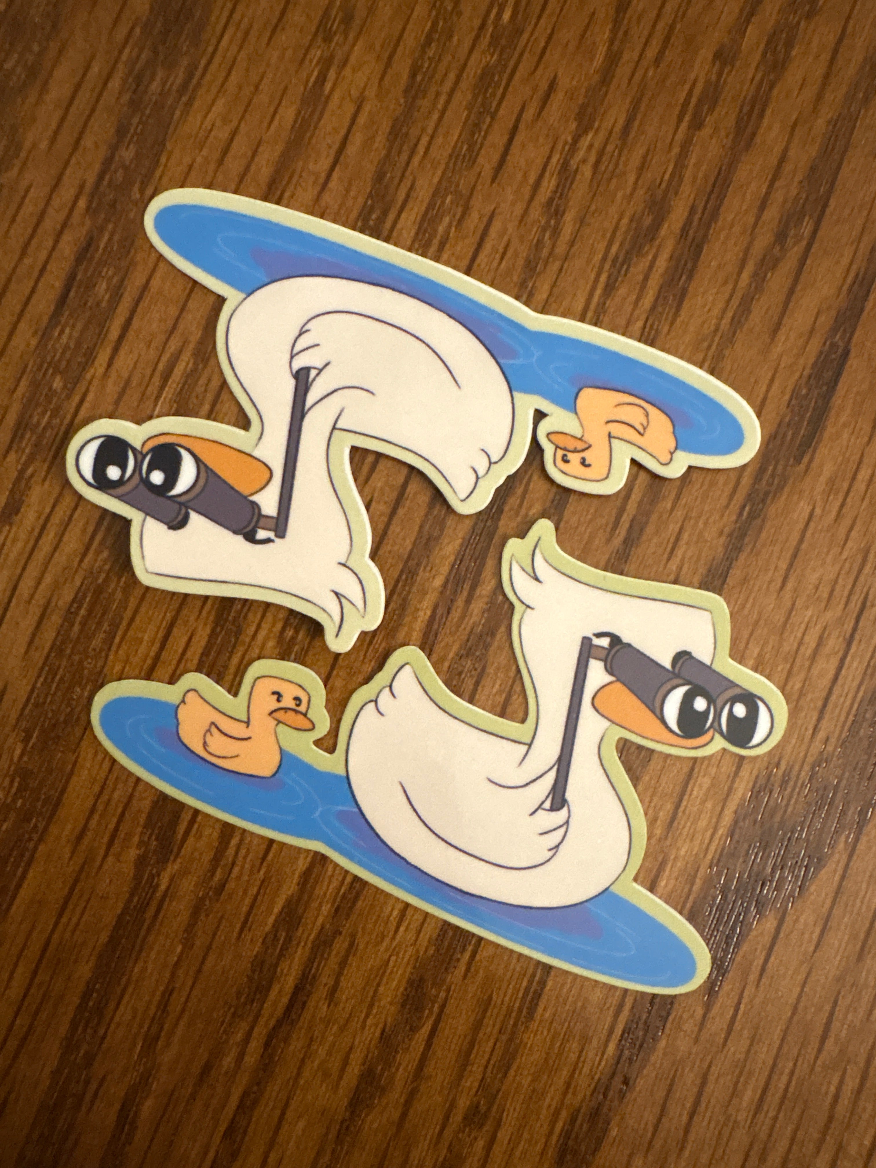 Binocular Duck - Premium Vinyl Decorative Sticker