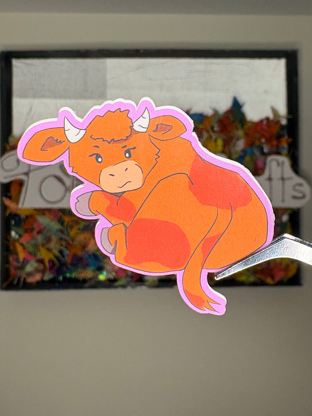 Gloria the Bovine - Premium Vinyl Decorative Sticker