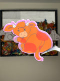 Gloria the Bovine - Premium Vinyl Decorative Sticker