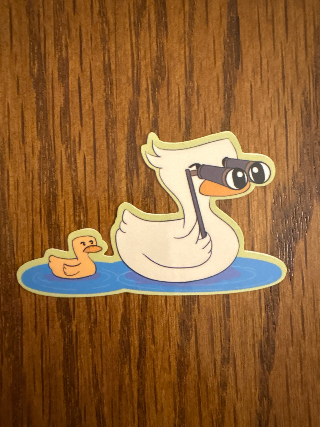Binocular Duck - Premium Vinyl Decorative Sticker