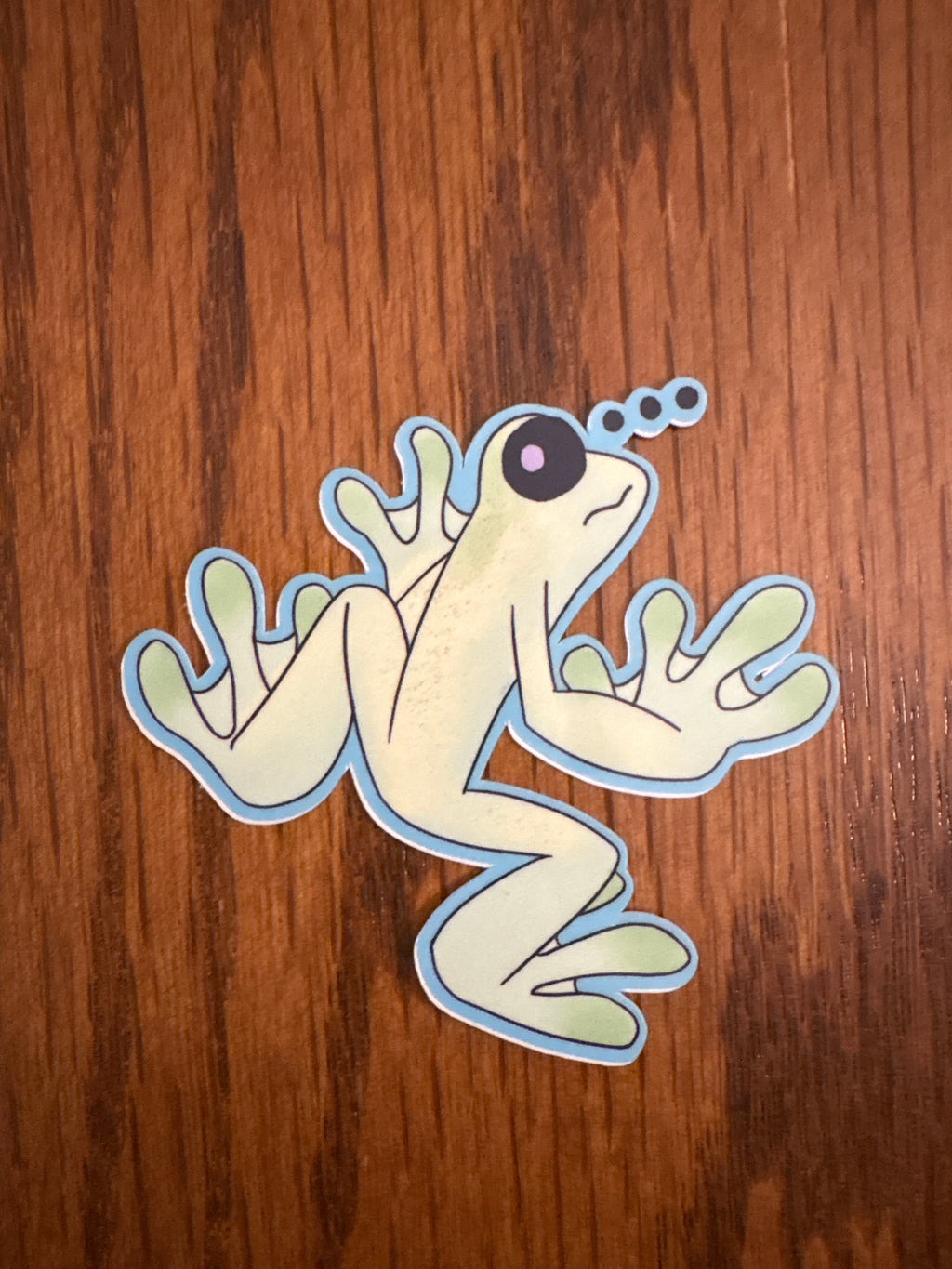 Glass Frog - Premium Vinyl Decorative Sticker