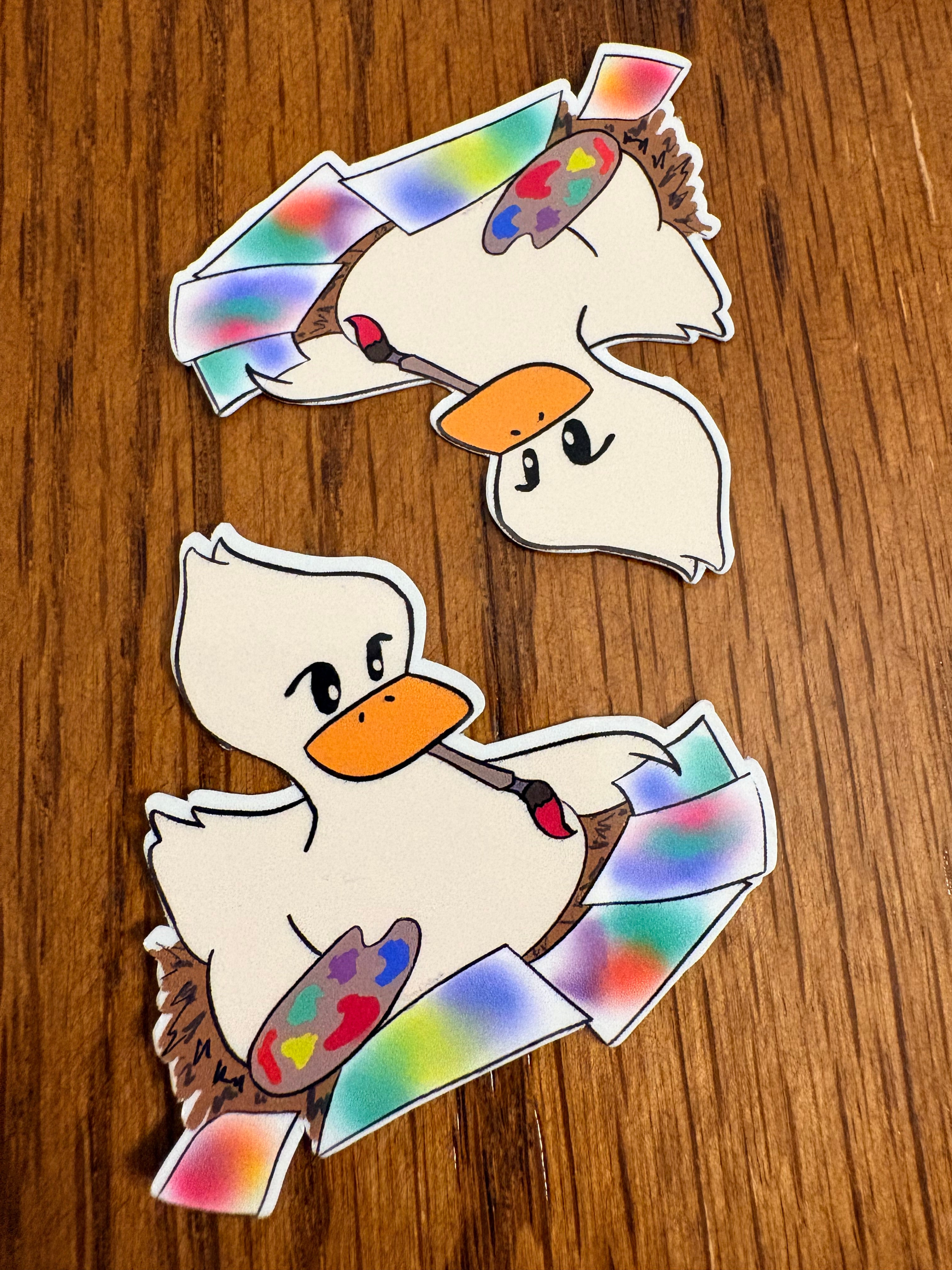 Artist Duck - Premium Vinyl Decorative Sticker