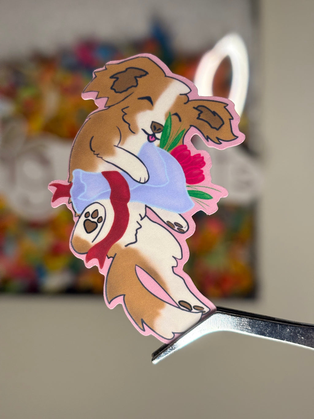 Valentine Dog - Premium Vinyl Decorative Stickers