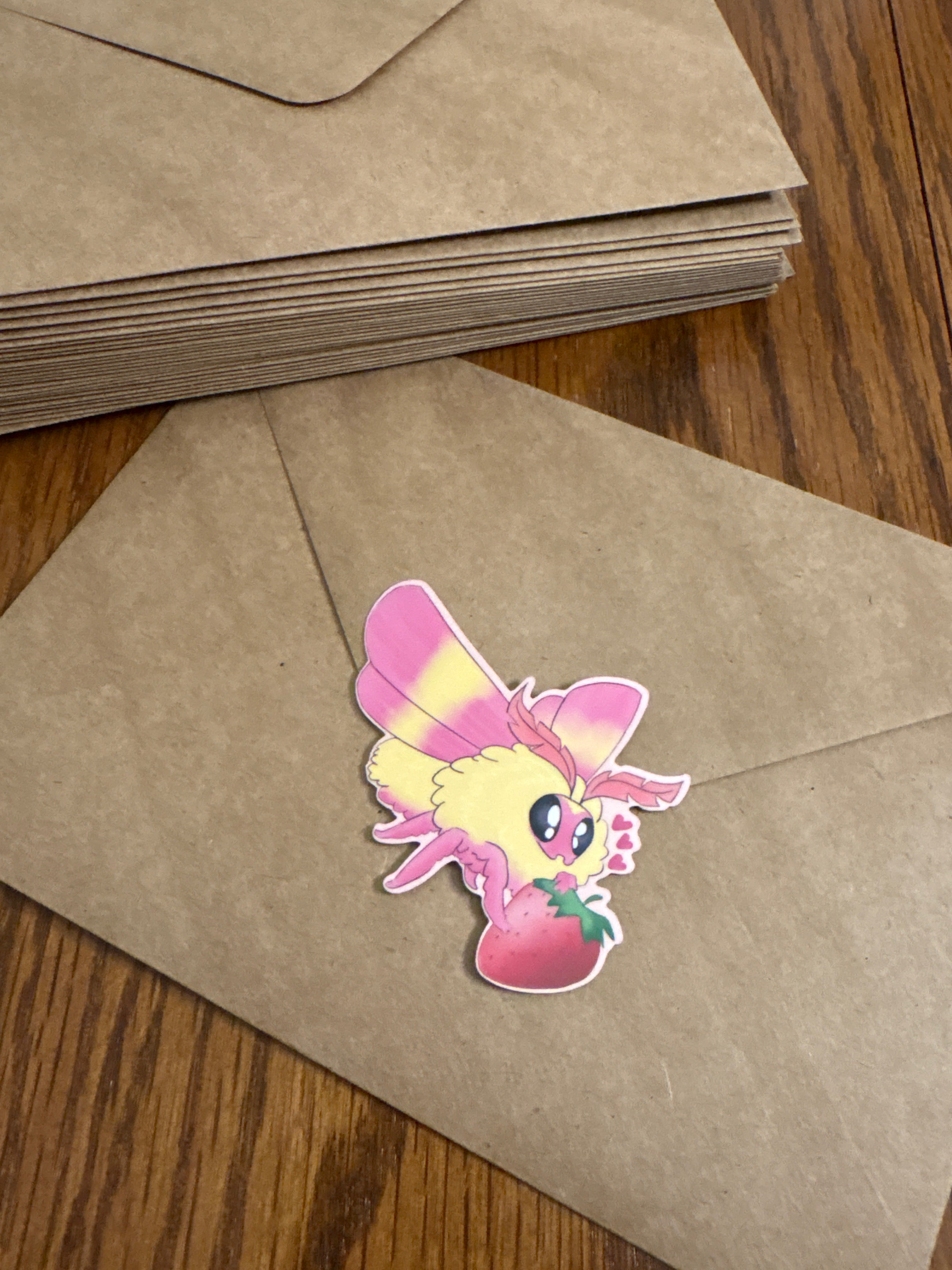 Valentine Moth - Premium Vinyl Decorative Stickers