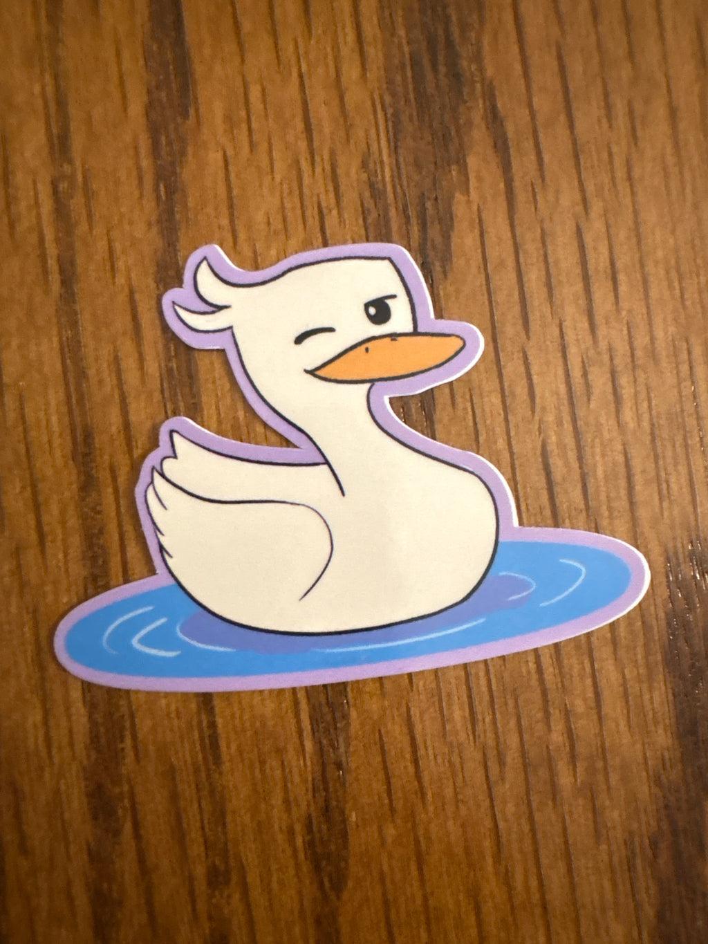 Winking Duck - Premium Vinyl Decorative Sticker