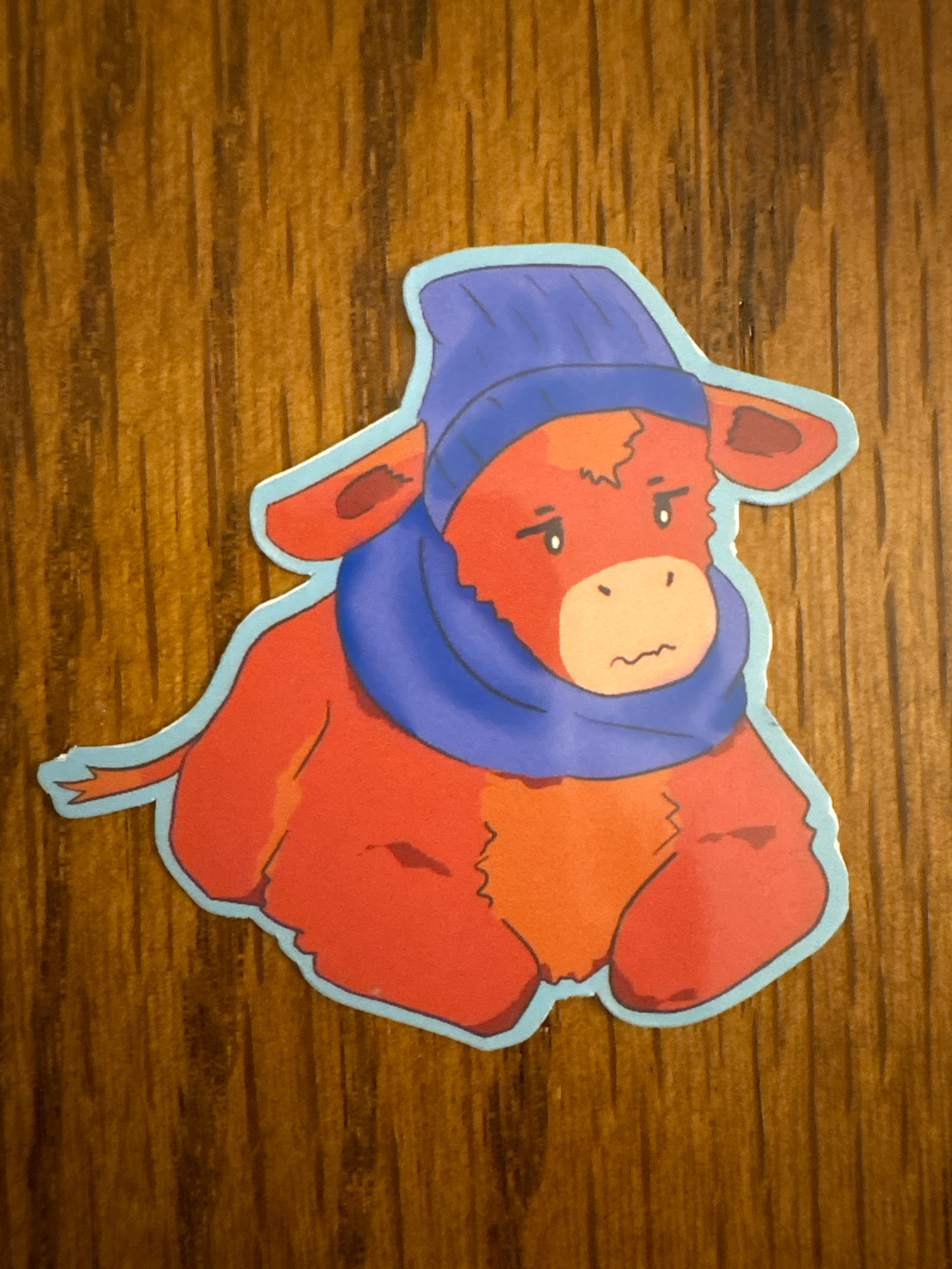 Beanie the Bovine - Premium Vinyl Decorative Sticker