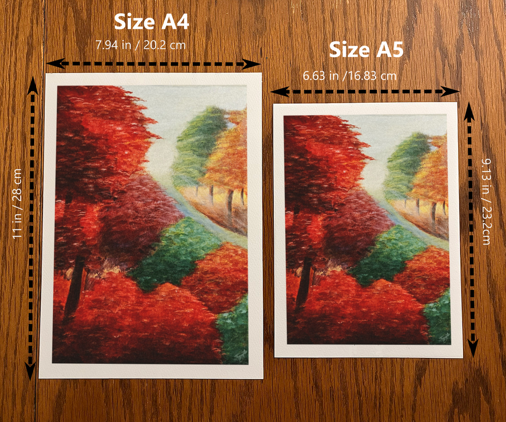 Autumn Forest - Original artwork, Velvet Fine Art Print
