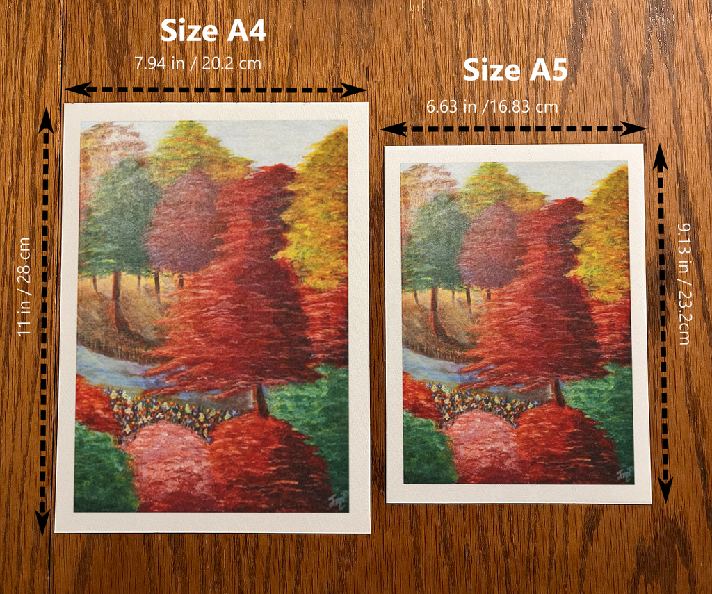 Autumn Forest - Original artwork, Velvet Fine Art Print