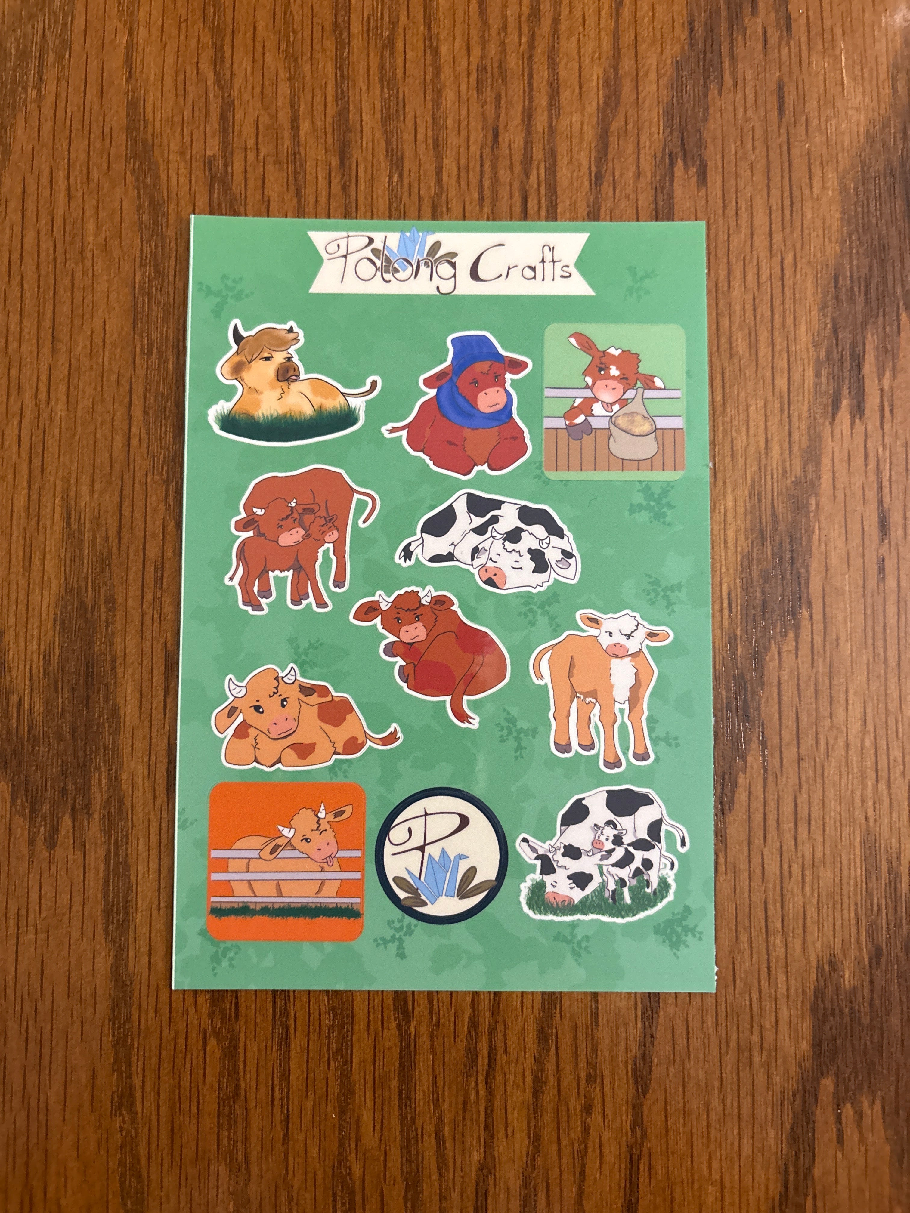 Hand-Designed - Premium Vinyl Decorative Sticker Sheet