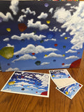 Lanterns - Original artwork, Velvet Fine Art Print
