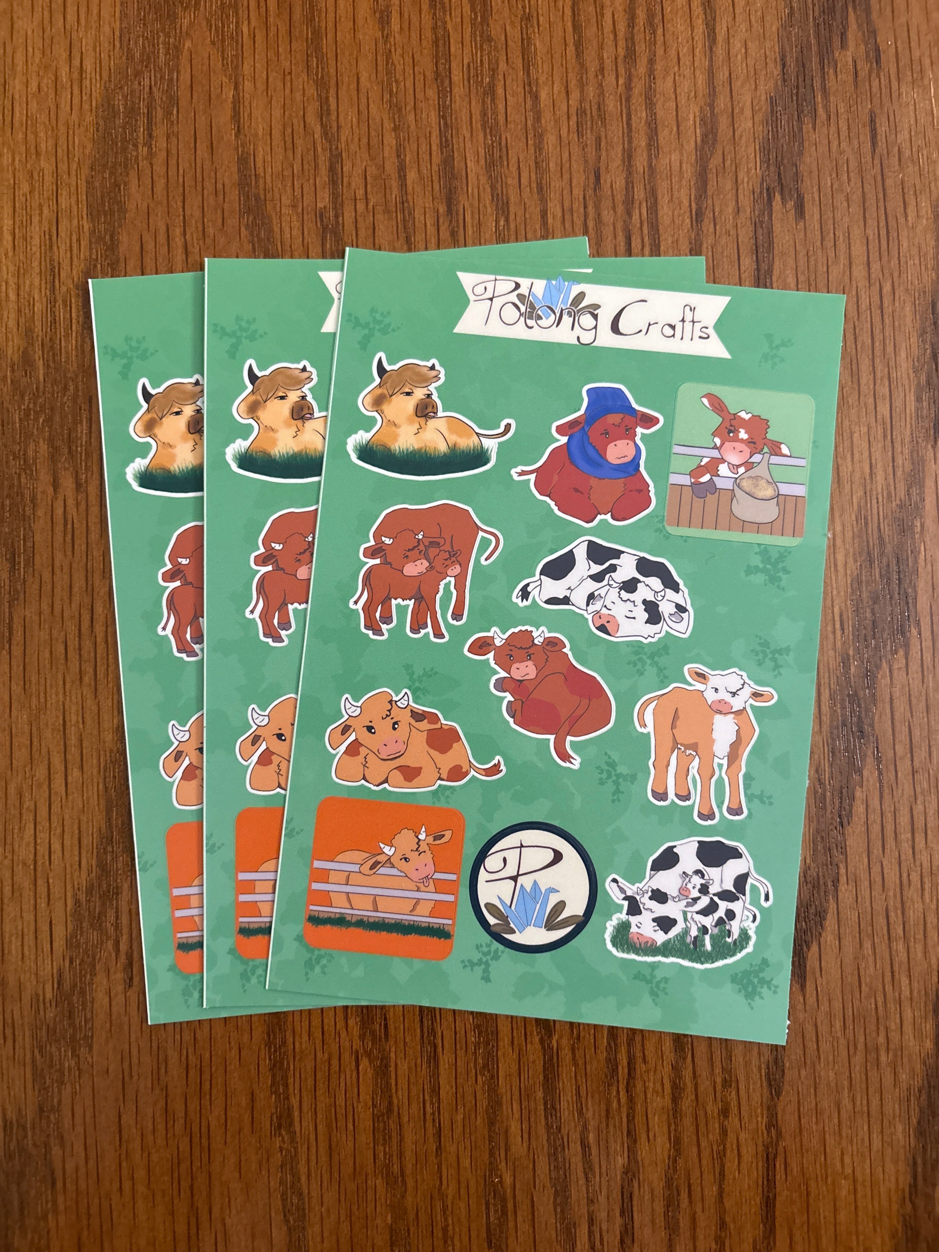 Hand-Designed - Premium Vinyl Decorative Sticker Sheet