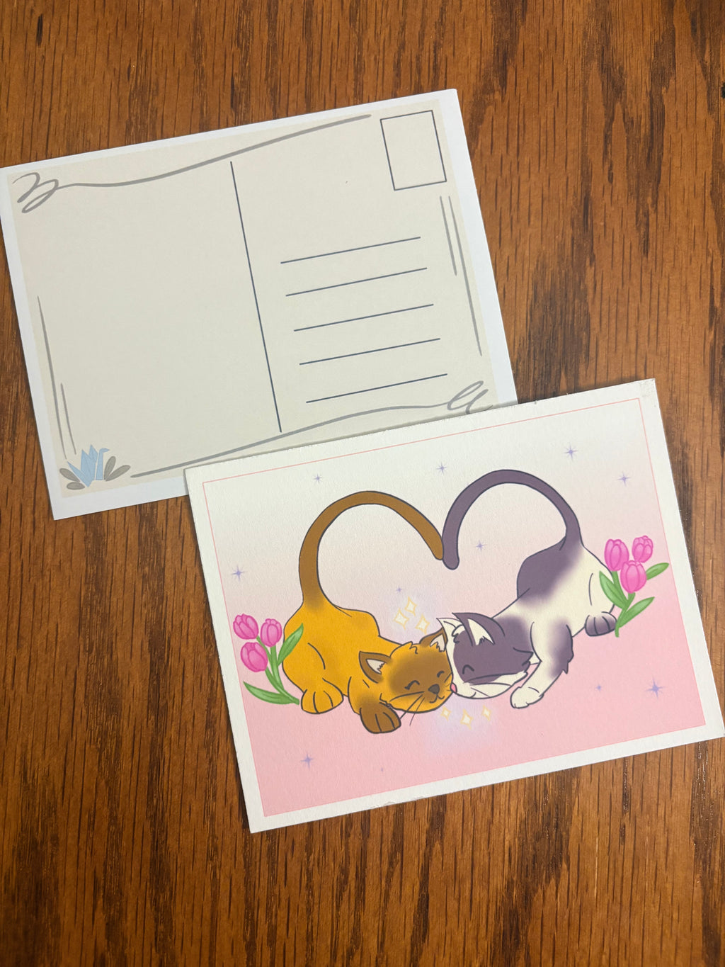 Valentines Cat Lovers Postcard