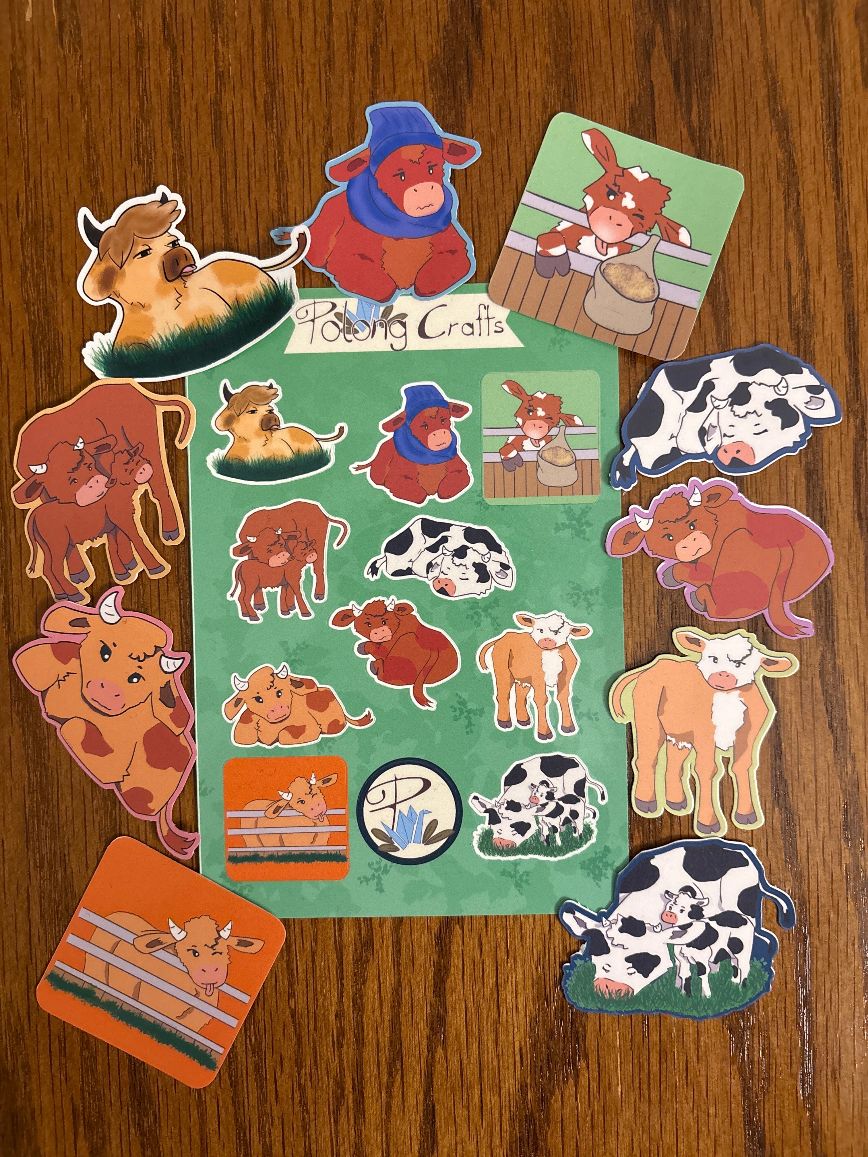 Cow Collection - Premium Vinyl Decorative Stickers