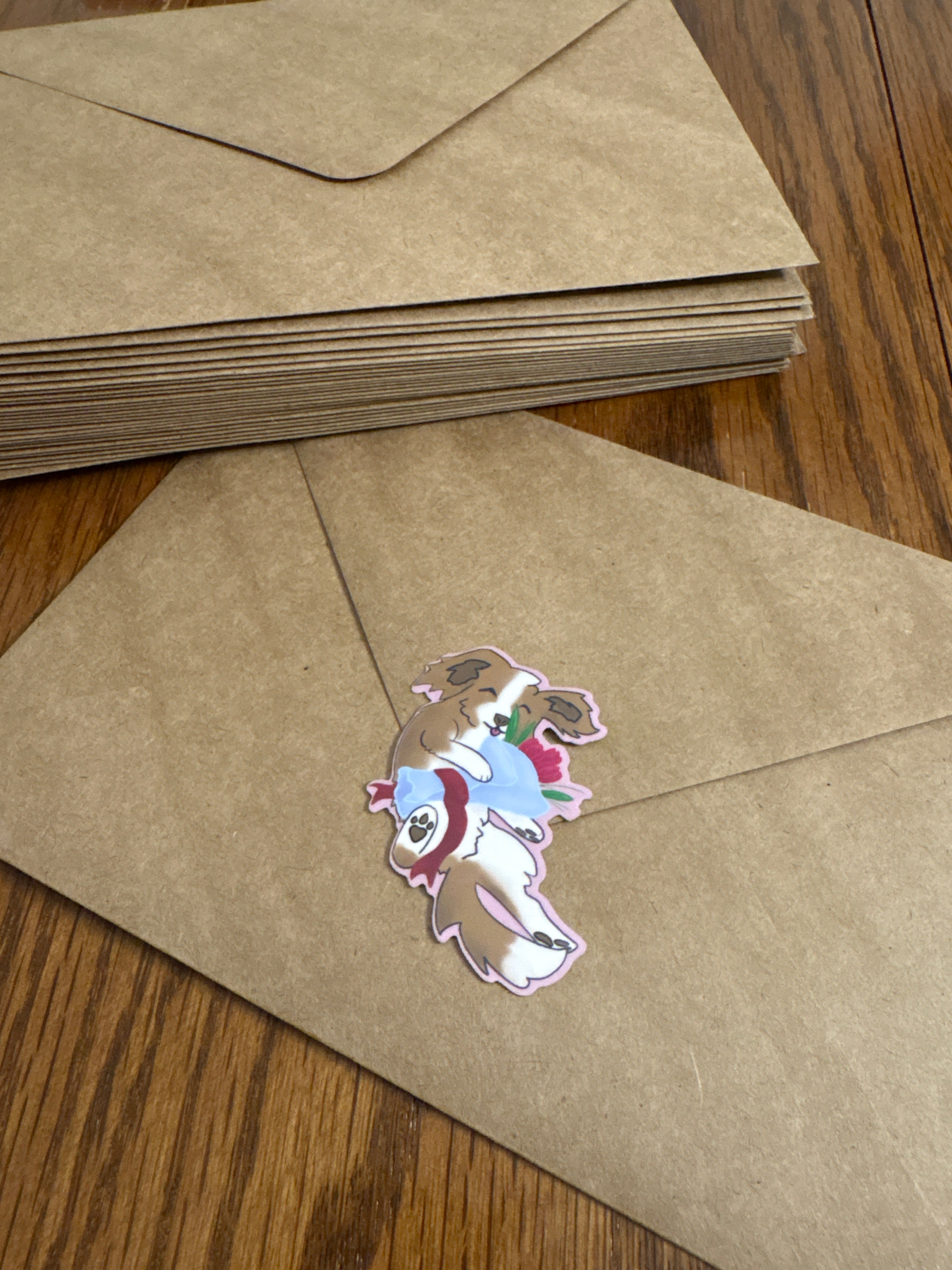 Valentine Dog - Premium Vinyl Decorative Stickers