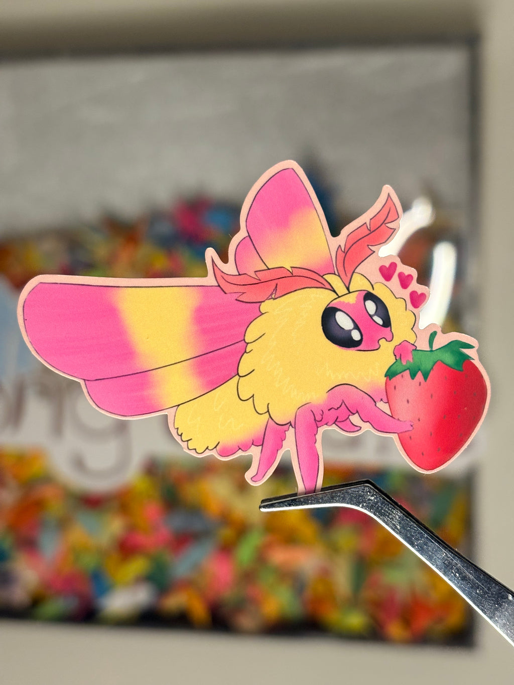 Valentine Moth - Premium Vinyl Decorative Stickers