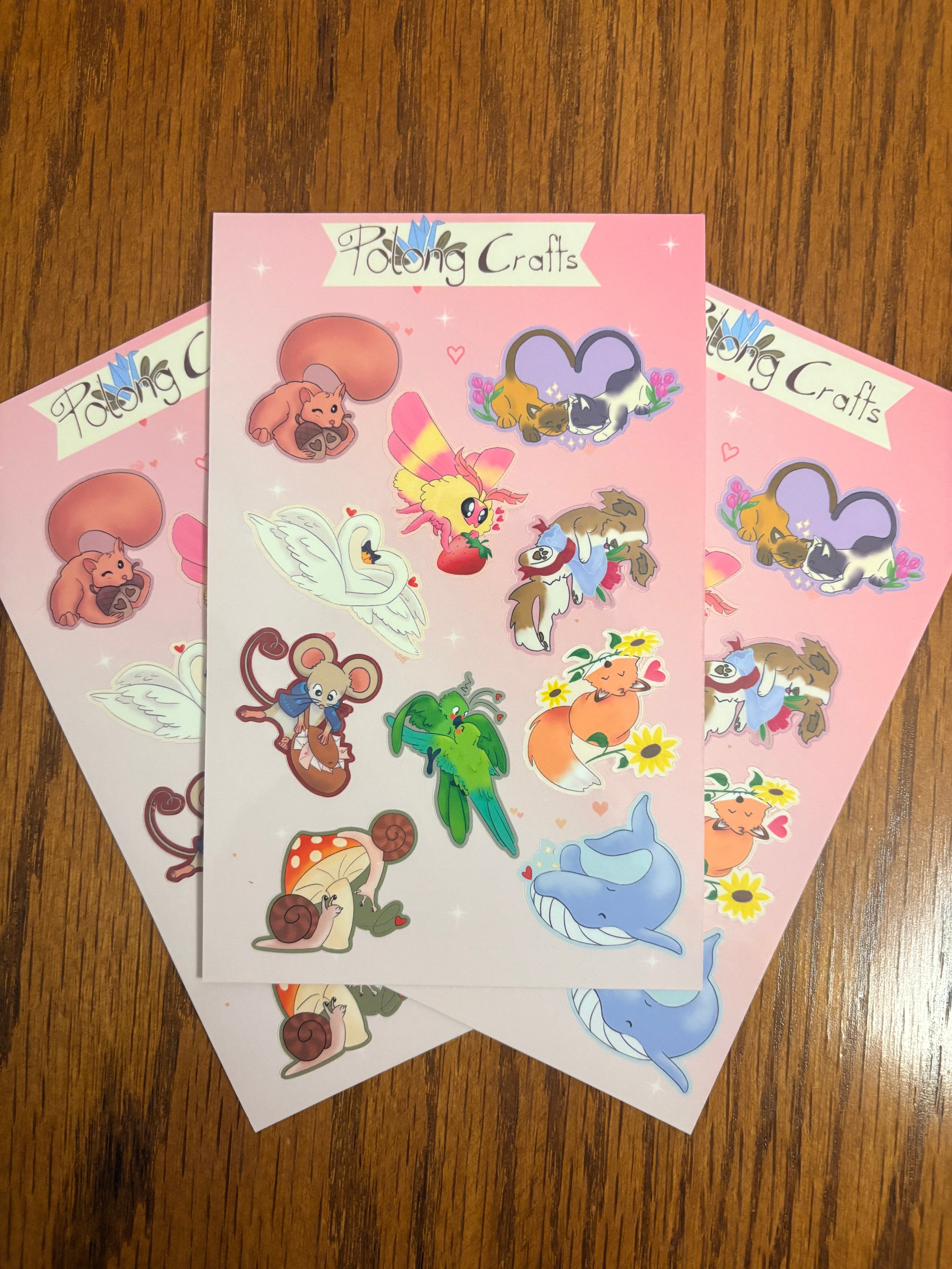 Valentine Sticker Sheet - Premium Vinyl Decorative Sticker Sheets