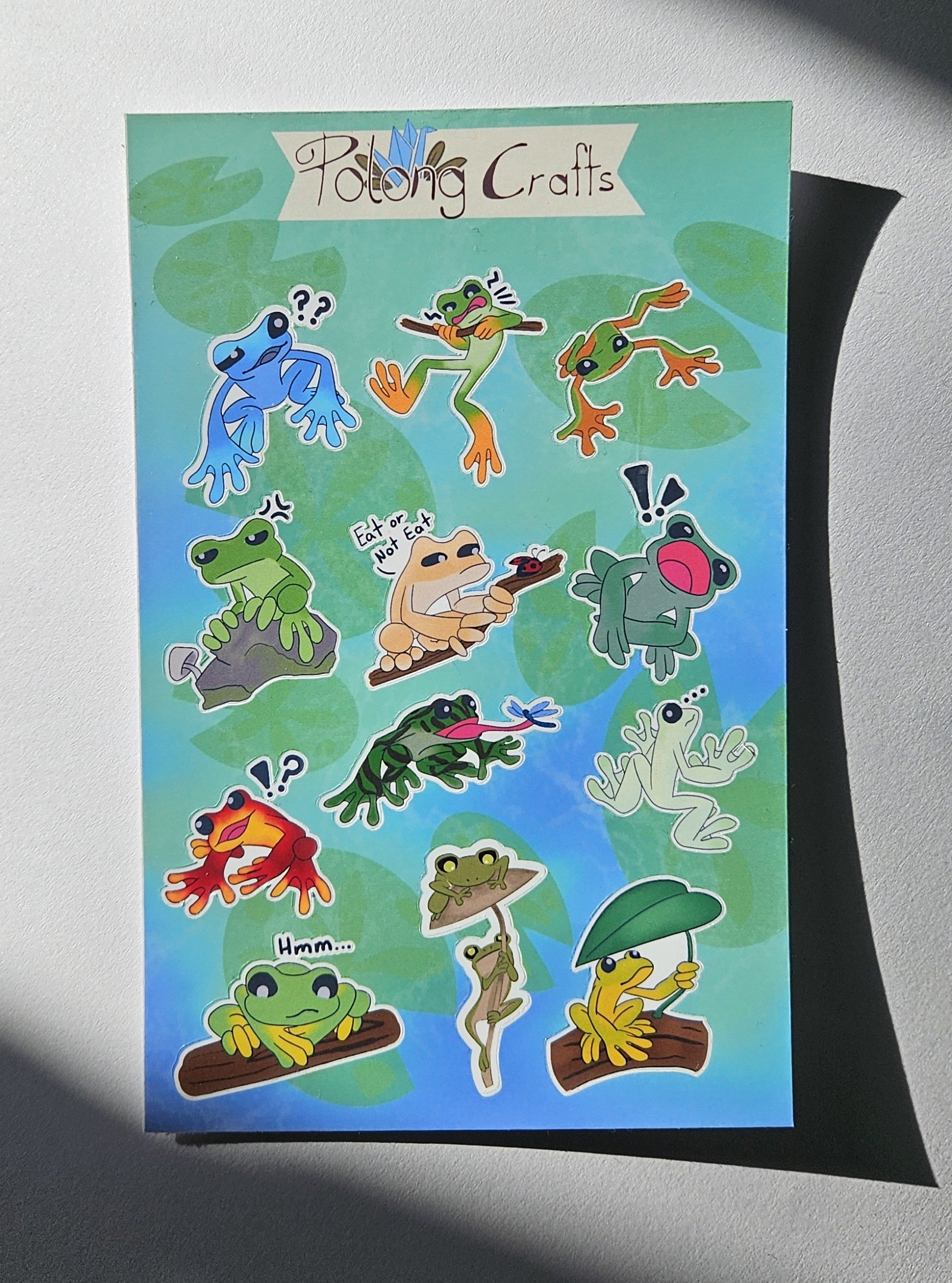 Frogs stickers ~ Original hand designed premium vinyl