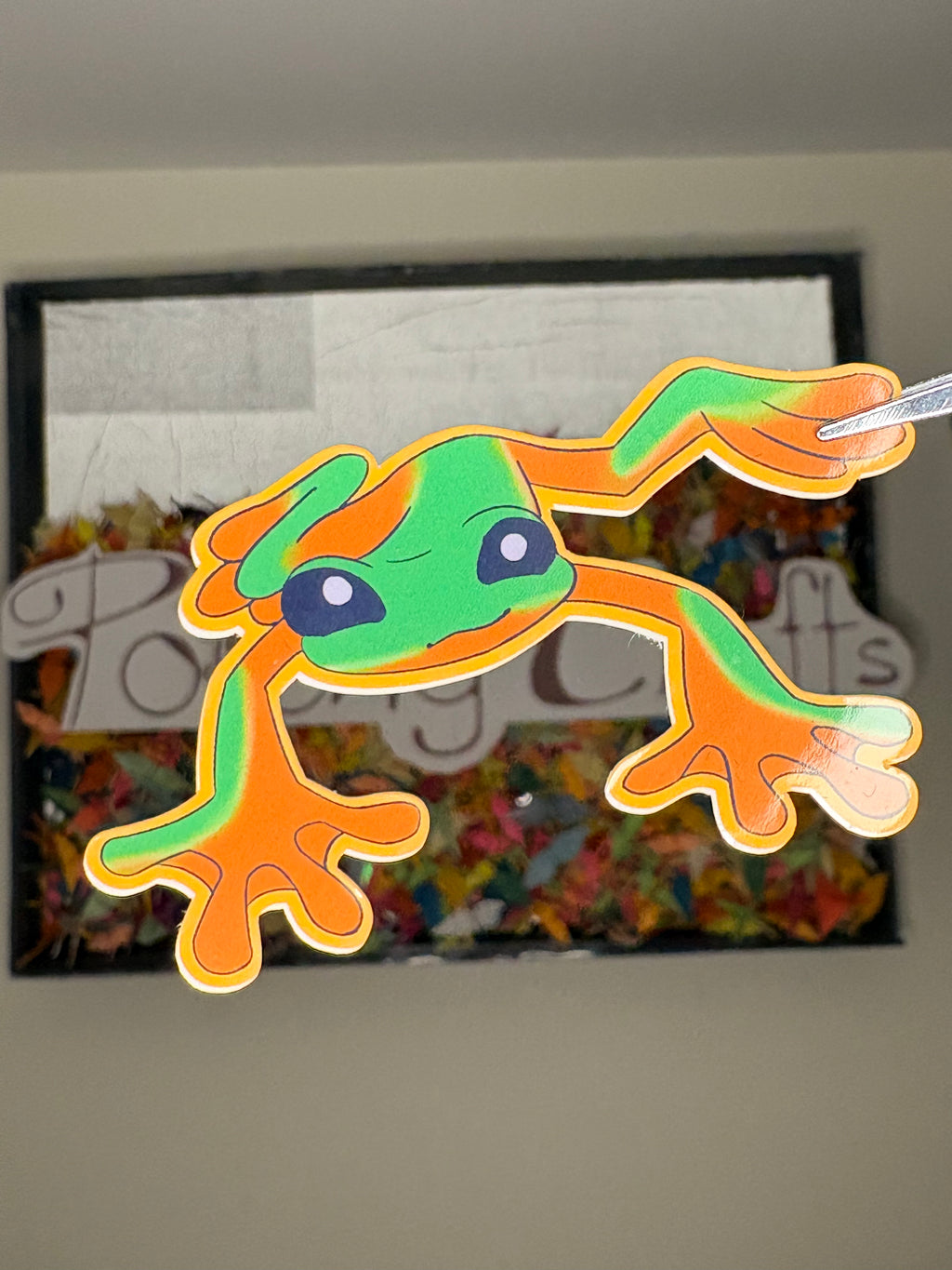 Tropical Frog - Premium Vinyl Decorative Sticker