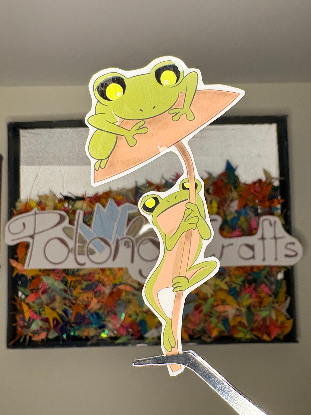 Francis and Francine Frogs - Premium Vinyl Decorative Sticker