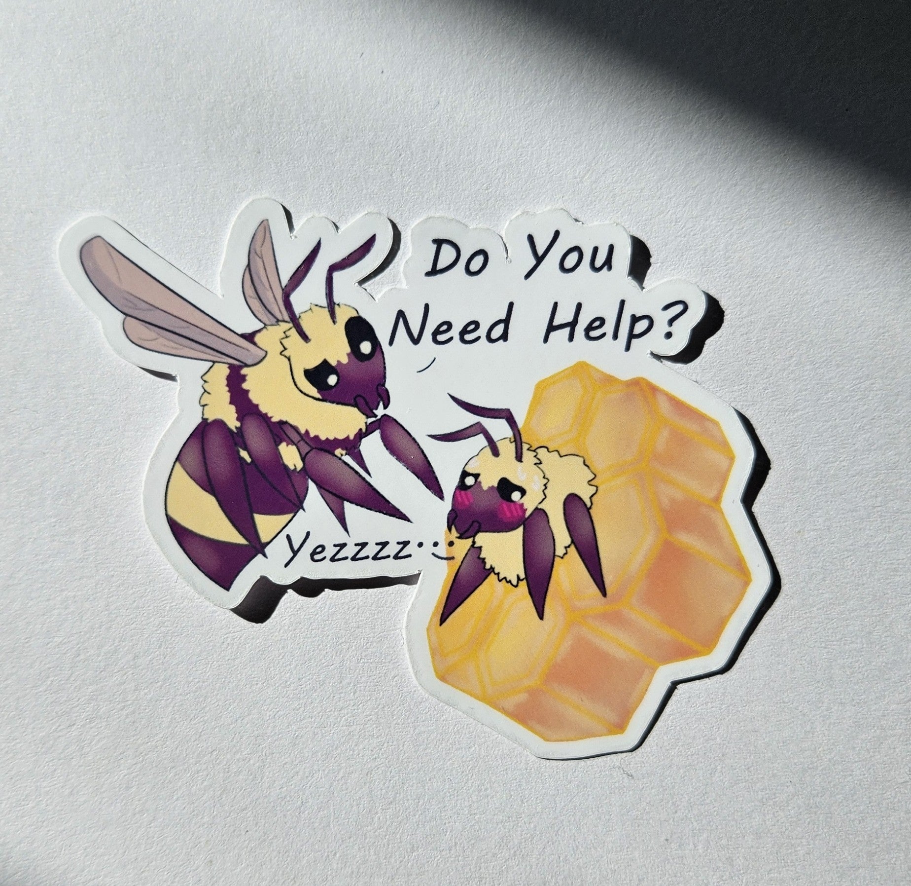 Bees stickers ~ Original hand designed premium vinyl